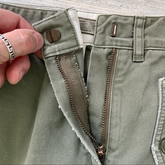 J. CREW Olive Green Chino Mini Skirt Size 6 - Picture 3 of 7